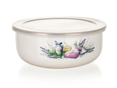 BANQUET Miska sada 8díl. (10,14,16,18cm + 4 víčka) smalt LAVENDER