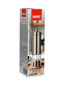 BANQUET Mlýnek na kávu AKCENT 18cm nerez