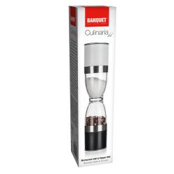 BANQUET Mlýnek na koření 23x5cm 2v1 CULINARIA Duo nerez/akryl