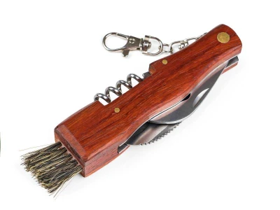 BANQUET Nůž na houby AKCENT 7cm, se štětečkem, dřev.rukojeť