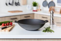 BANQUET Pánev WOK 36,5cm EXCELLENT litna ČER