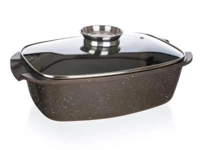 BANQUET Pekáč 39,5x22x11cm nepřiln.povrch PREMIUM Dark Brown s aroma knobem