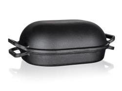 BANQUET Pekáč + poklice EXCELLENT 39x26x14cm 3+4l litina ČER