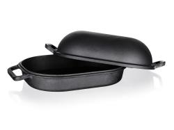 BANQUET Pekáč + poklice EXCELLENT 39x26x14cm 3+4l litina ČER