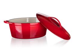 BANQUET Pekáč + poklice EXCELLENT 40,5x25x19cm 6,7l litina ČRV