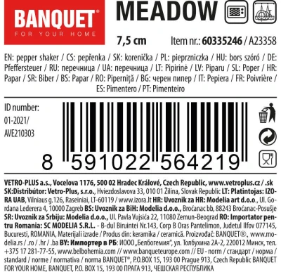 Banquet Pepřenka 7,5cm MEADOW keramická