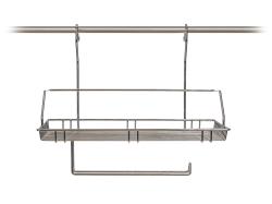 BANQUET Polička závěsná VARIELLA s držákem 40x34x21cm Cr