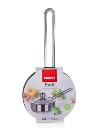 BANQUET Rendlík 14cm se skl.poklicí 0,75l nerez PICCOLO