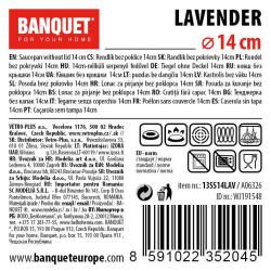 Banquet Rendlík LAVENDER 14cm 0,65l s poklicí, dlouhá rukojeť