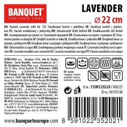 Banquet Rendlík LAVENDER 22cm 2,9l s poklicí