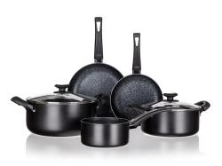 BANQUET Sada nádobí BLACK STONE 7díl. nepřiln.povrch