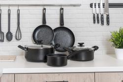 BANQUET Sada nádobí BLACK STONE 7díl. nepřiln.povrch