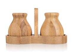 BANQUET Slánka a pepřenka se stojánkem dřev. BRILLANTE Bamboo