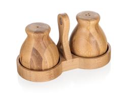 BANQUET Slánka a pepřenka se stojánkem dřev. BRILLANTE Bamboo