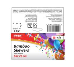 Banquet Špejle bambus 25cm (50ks)