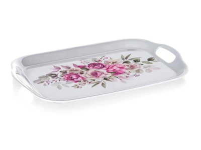 BANQUET Tác 36x25,5cm ROSE s uchy melamin