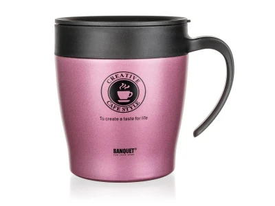 BANQUET Termohrnek 330ml TAZZA nerez/PH RŮŽ BANQUET Termohrnek 330ml TAZZA nerez/PH RŮŽ