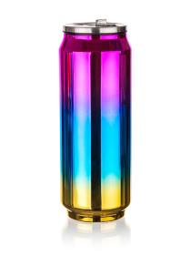 BANQUET Termoska 0,43l plechovka BE COOL nerez DUHOVA RŮŽ