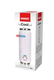 Banquet Termoska 0,43l plechovka BE COOL SOVA