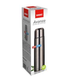 Banquet Termoska 0,5l AVANZA nerez metalická/ČER
