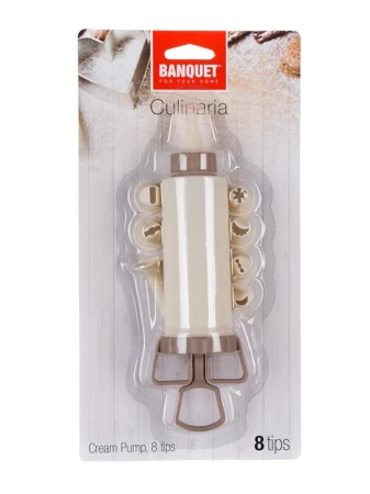 Banquet Zdobička na cukroví píst.20cm, pr.5cm, 8 nástavců, CULINARIA, PH