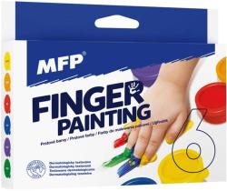 Barvy dětské prstové set 6 barev 30ml malování prsty