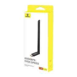 Baseus Adaptér WiFi s anténou FastJoy 650Mbps (černý)