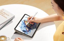 Baseus Aktivní stylus Smooth Writing Series s nabíjením ze zásuvky, blesk (bílý)