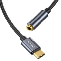 Baseus Audio adaptér L54 USB-C mini jack 3,5 mm - černo-šedý (VÝPRODEJ)