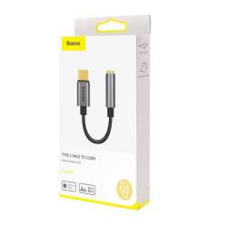 Baseus Audio adaptér L54 USB-C mini jack 3,5 mm - černo-šedý (VÝPRODEJ)