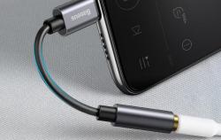 Baseus Audio adaptér L54 USB-C mini jack 3,5 mm - černo-šedý (VÝPRODEJ)
