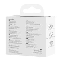 Baseus Bezdrátová sluchátka Bowie WM02 TWS, Bluetooth 5.3 (bílá)