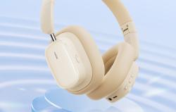 Baseus Bezdrátová sluchátka s potlačením hluku Bowie H1i (bílá)