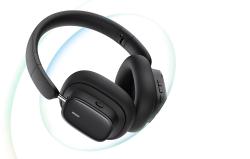 Baseus Bezdrátová sluchátka s potlačením hluku Bowie H1i (černá)