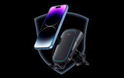 Baseus Bezdrátový nabíjecí držák do auta MilkyWay Pro 15W (černý)