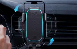 Baseus Bezdrátový nabíjecí držák do auta MilkyWay Pro 15W (černý)