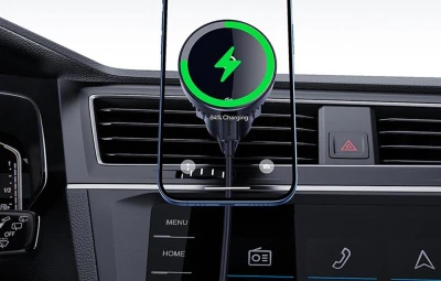 Baseus Držák do auta s indukční nabíječkou MagPro 15W Qi2.0 (černý)