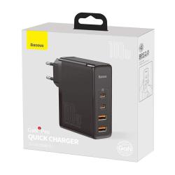Baseus Cestovní nabíječka GaN2 Pro Quick 2x USB 2x USB-C, 100W, EU (černá)