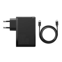 Baseus Cestovní nabíječka GaN2 Pro Quick 2x USB 2x USB-C, 100W, EU (černá)