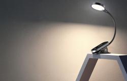 Baseus (DGRAD-0G) Comfort Reading Mini Clip Lamp - tmavě šedá