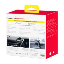 Baseus Držák do auta s 15W nabíječkou (černý) Bayern edition