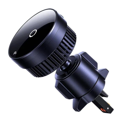 Baseus Držák do auta s indukční nabíječkou MagPro 15W Qi2.0 (černý)