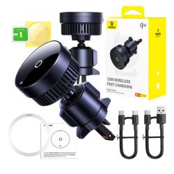 Baseus Držák do auta s indukční nabíječkou MagPro 15W Qi2.0 (černý)