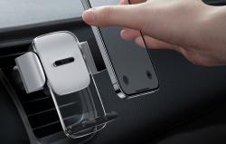 Baseus Easy Control Clamp držák do auta pro mřížku (černý)
