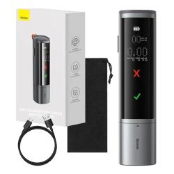 Baseus Elektronický alkohol tester SafeJourney Pro (šedý) Baseus Elektronický alkohol tester SafeJourney Pro (šedý)