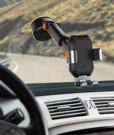Baseus Gravity car mount for Tank phone with suction cup (black)