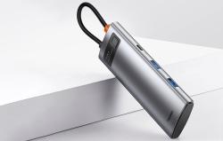 Baseus Hub adaptér 7v1 USB-C na 2x USB 3.0 + HDMI + USB-C PD