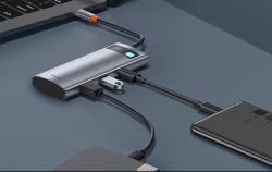 Baseus Hub adaptér 7v1 USB-C na 2x USB 3.0 + HDMI + USB-C PD