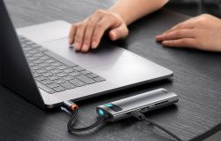 Baseus Hub adaptér 7v1 USB-C na 2x USB 3.0 + HDMI + USB-C PD