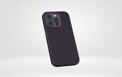 Baseus Liquid Silica Gel Case pro iPhone 14 Pro (Elderberry)+ tvrzené sklo + čisticí sada